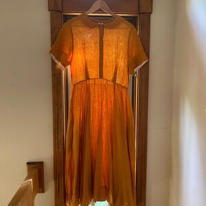 Son de Flor Marigold classic Dress short sleeve large